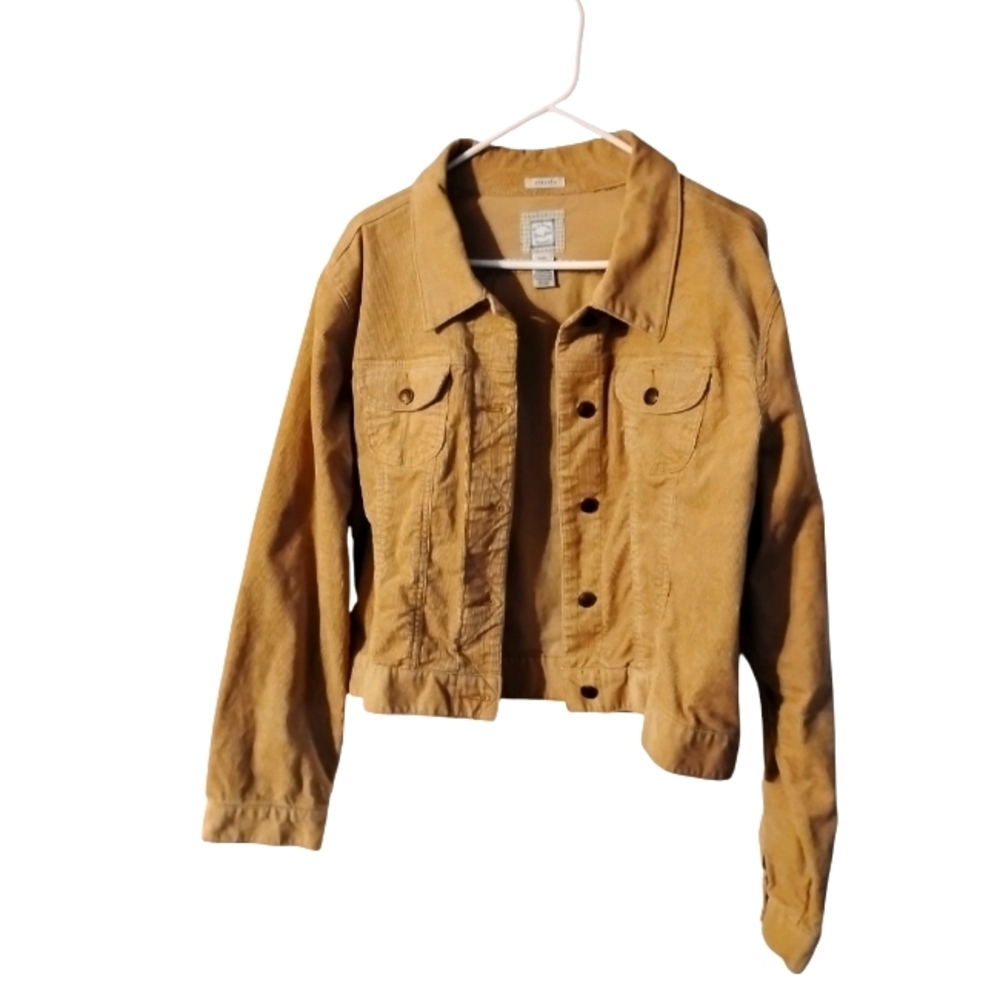 Old Navy Corduroy Stretch Trucker Cropped Jacket Pockets Western Streetwear XXL